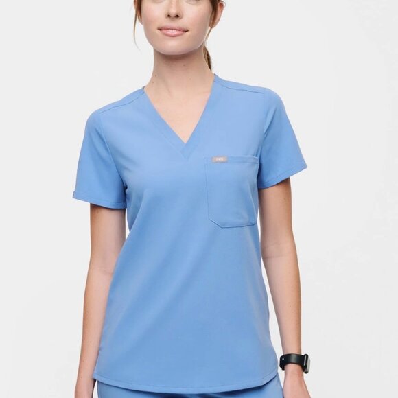 Figs Scrub Top - Ceil Blue - Picture 3 of 3